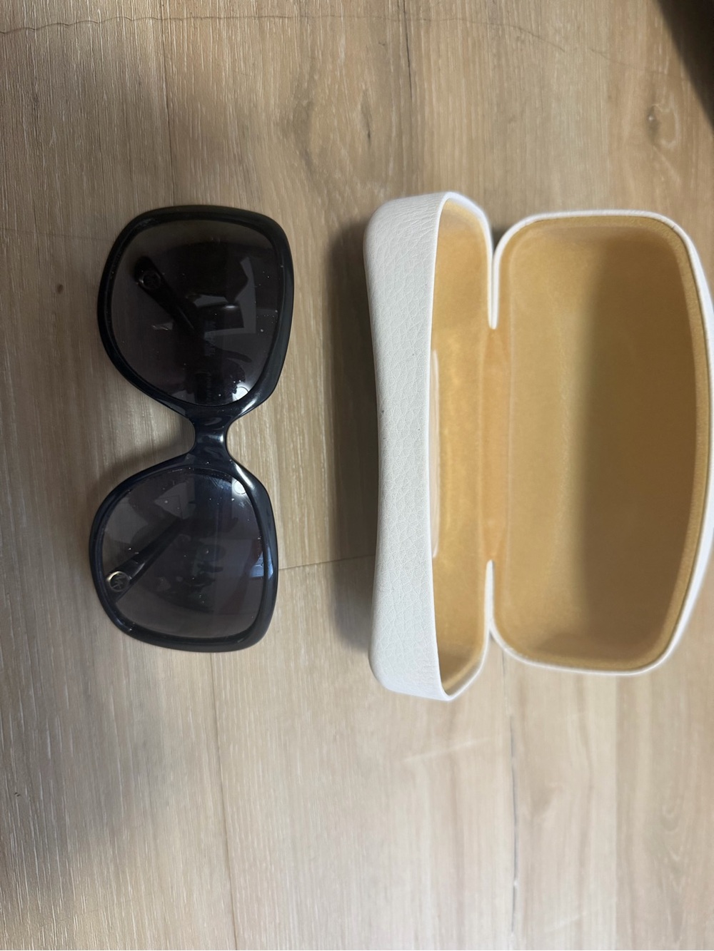 Michael Kors Women's Black Sunglasses with White Case